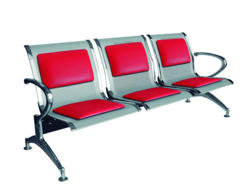Banca de espera AEROPUERTO, con PAD tapizado, modelo E-49300T.